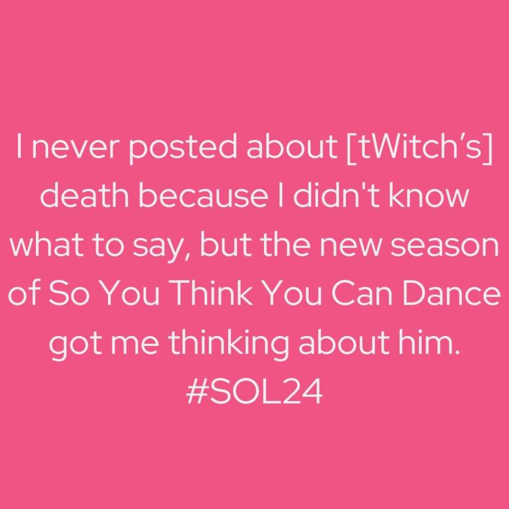 quote from blog post in white text on a pink background