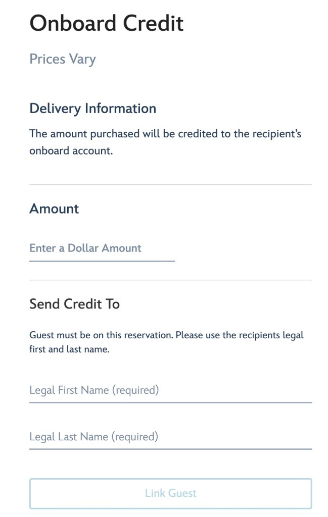 Step 3 Onboard Credit